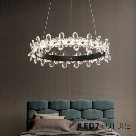 Loft Industry Modern - Flowers Dots Chandelier